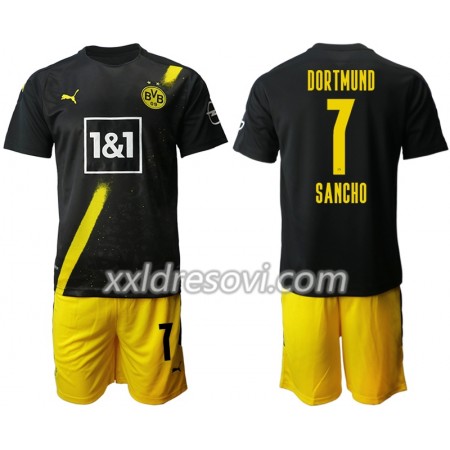 Borussia Dortmund Jadon Sancho 7 Drugi Dječji Komplet Dresovi za Nogomet 2020-2021 (+ kratke hlače)